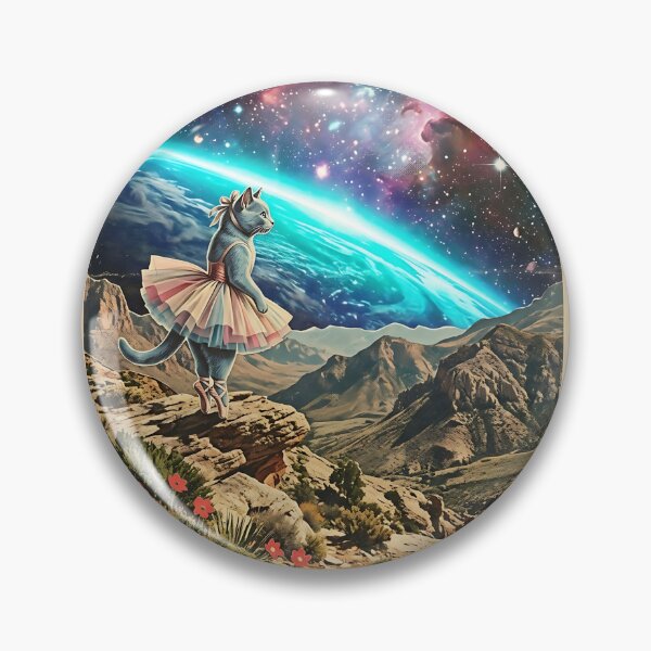 Item preview, Russian Blue Ballerina Leaping Above the Curved Earth designed and sold by PictoVibe.