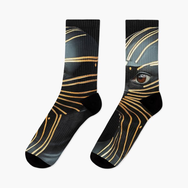 Item preview, Penguin Cyberpunk Gold Futuristic Circuitry Metallic Neon Sleek Minimal designed and sold by mildaclairmo.