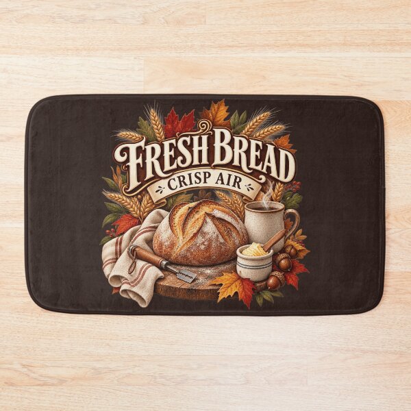 Item preview, Fresh Bread Crisp Air – Cozy Autumn Sourdough Baker Design designed and sold by astersgraphics.