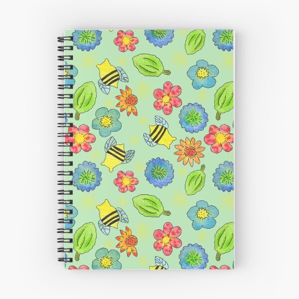Item preview, Bumblebees and Flowers Pattern  designed and sold by Brightside-art.