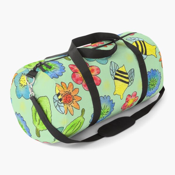 Item preview, Bumblebees and Flowers Pattern  designed and sold by Brightside-art.