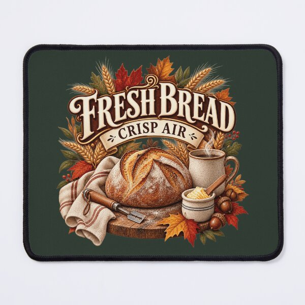 Item preview, Fresh Bread Crisp Air – Cozy Autumn Sourdough Baker Design designed and sold by astersgraphics.