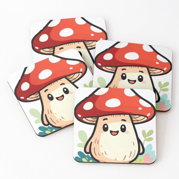 Item preview, Personaje de seta roja adorable y caprichoso designed and sold by GSideArtStore.