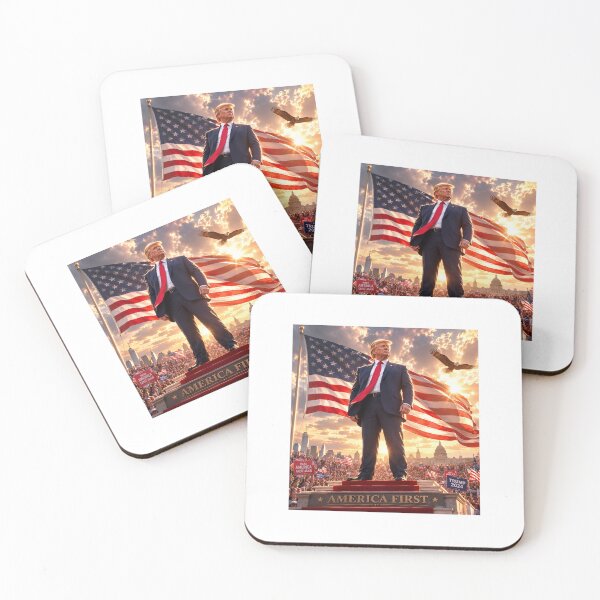 Item preview, Donald Trump on a Podium - Heroic American Portrait designed and sold by AnniMarie123.