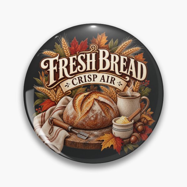 Item preview, Fresh Bread Crisp Air – Cozy Autumn Sourdough Baker Design designed and sold by astersgraphics.