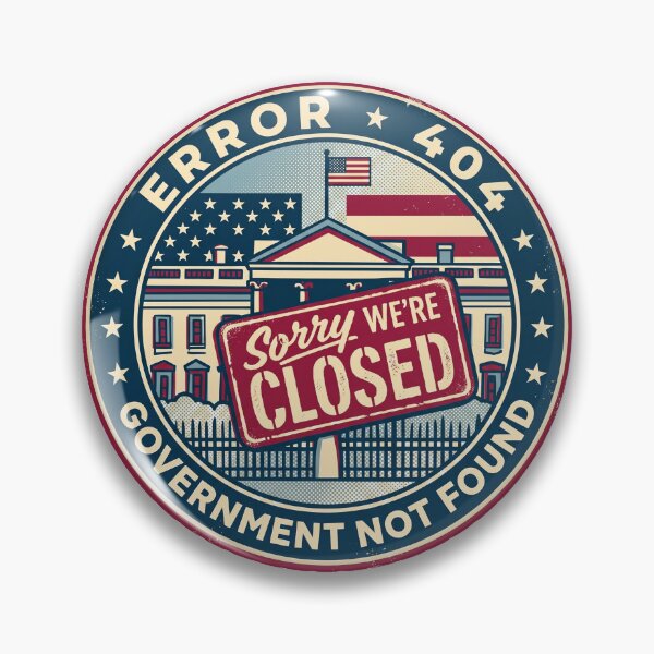 Item preview, Retro American Government Not Found Error 404 Sarcastic designed and sold by Pride Emblem Prints.