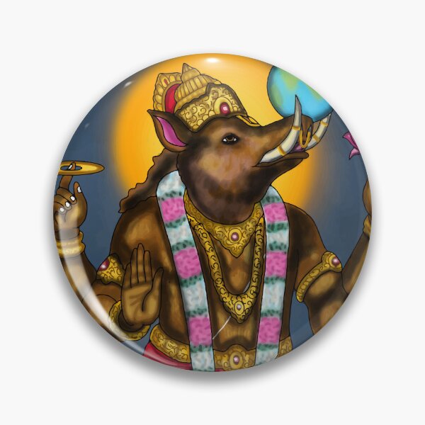 Item preview, Lord Varaha Digital Drawing | Divine Hindu Boar Avatar Artwork Illustration designed and sold by Harshit_Digital_Arts.