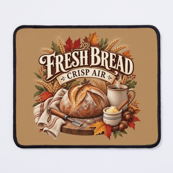 Item preview, Fresh Bread Crisp Air – Cozy Autumn Sourdough Baker Design designed and sold by astersgraphics.