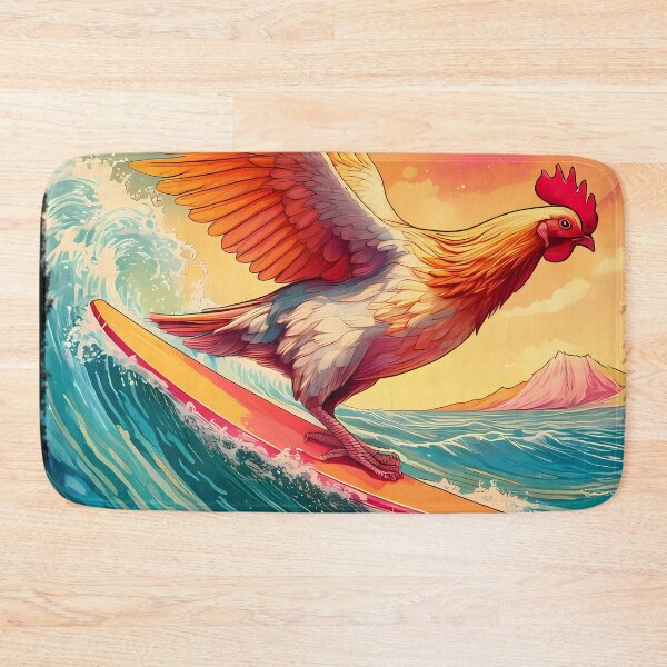 Item preview, Surfing Chicken designed and sold by ToadsWorkshop.