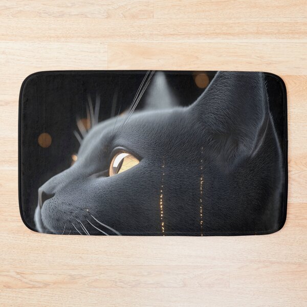 Item preview, egyptian mau cat lunar shadow gold glow mystery designed and sold by mildaclairmo.