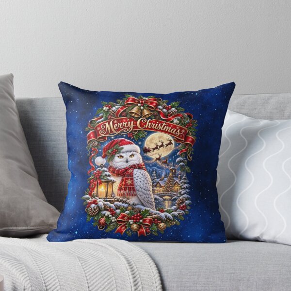 Item preview, Merry Christmas Enchanted Winter Owl designed and sold by MysticOzzy.