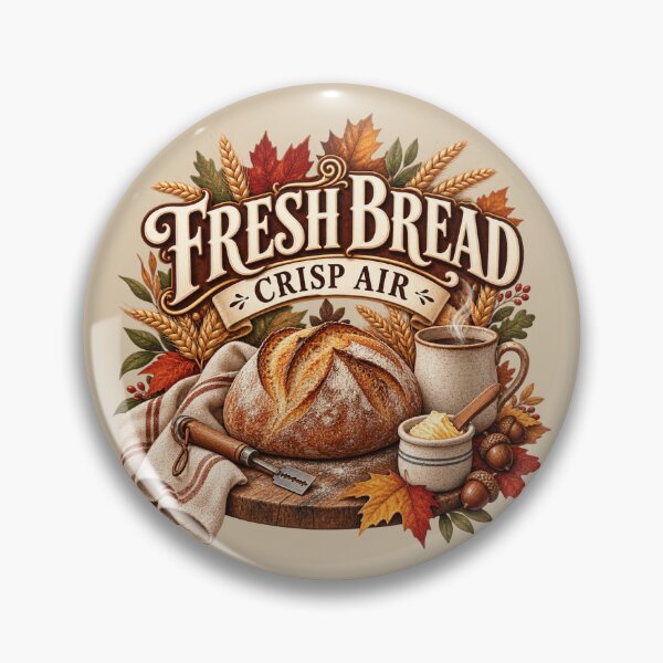 Item preview, Fresh Bread Crisp Air – Cozy Autumn Sourdough Baker Design designed and sold by astersgraphics.