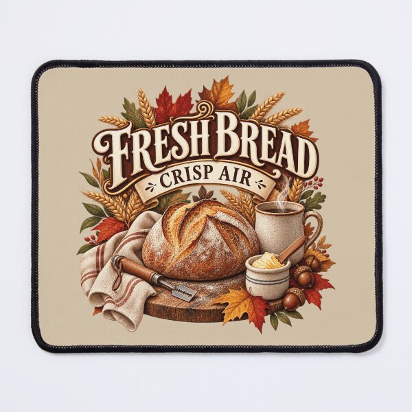 Item preview, Fresh Bread Crisp Air – Cozy Autumn Sourdough Baker Design designed and sold by astersgraphics.