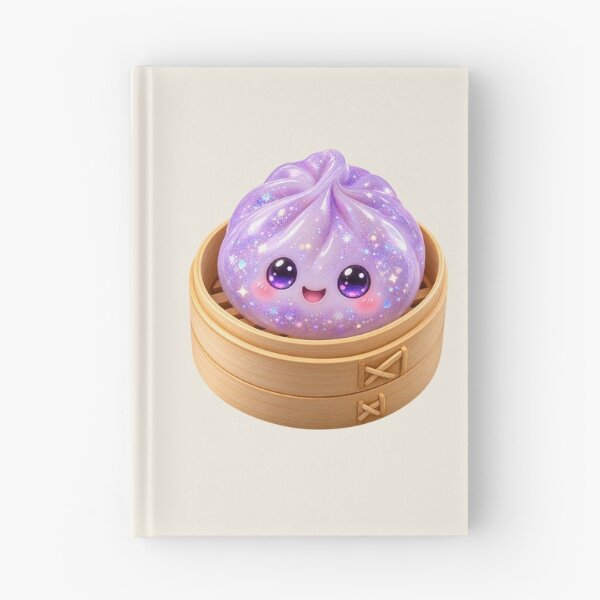 Item preview, Kawaii Sparkling Lavender Dumpling In A Steamer| Cute Glitter Asian Bao Bun Food designed and sold by Moons Studio.