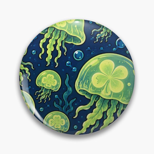 Item preview, Four- Leaf Jellyfish- Cute Colorful Underwater Ocean Kids Design designed and sold by Minna7Akua.