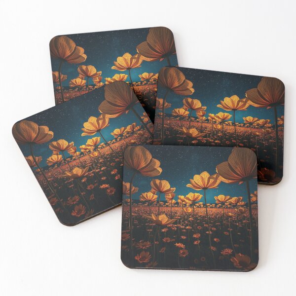 Item preview, Starry Night Glowing Flower Field designed and sold by IntelliMindDesigns.