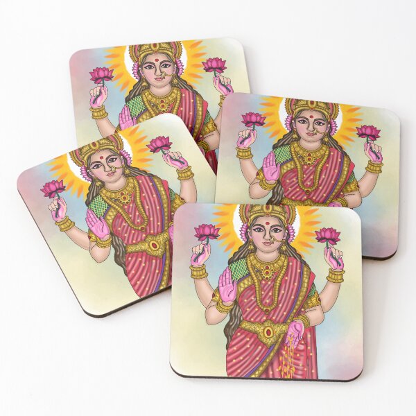 Item preview, Goddess Lakshmi Digital Drawing | Divine Hindu Goddess Artwork & Illustration designed and sold by Harshit_Digital_Arts.