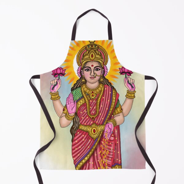 Item preview, Goddess Lakshmi Digital Drawing | Divine Hindu Goddess Artwork & Illustration designed and sold by Harshit_Digital_Arts.