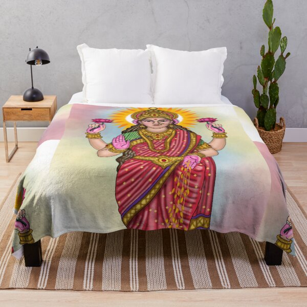 Item preview, Goddess Lakshmi Digital Drawing | Divine Hindu Goddess Artwork & Illustration designed and sold by Harshit_Digital_Arts.