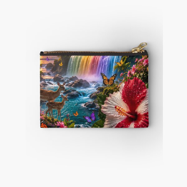 Item preview, Rainbow Waterfall Sunset Deer Sanctuary designed and sold by nardreelxz.
