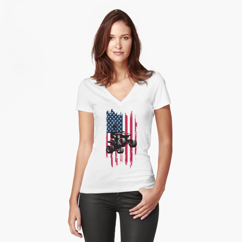Item preview, Fitted V-Neck T-Shirt designed and sold by mrsmitful.