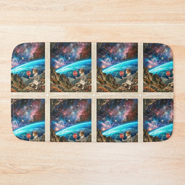 Item preview, Jack Russell Pit Crew Chief Directing the Cosmic Race designed and sold by PictoVibe.