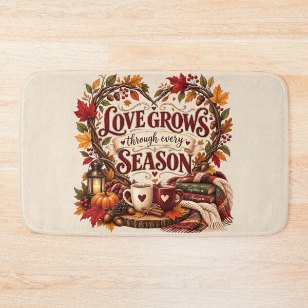 Item preview, Love Grows Through Every Season – Autumn Couple Marriage Design designed and sold by astersgraphics.