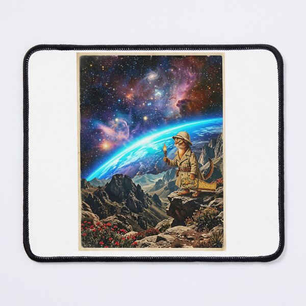 Item preview, Abyssinian Cat Archaeologist Unearthing the Cosmic Tomb designed and sold by PictoVibe.