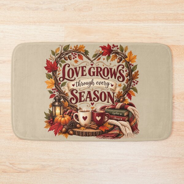 Item preview, Love Grows Through Every Season – Autumn Couple Marriage Design designed and sold by astersgraphics.