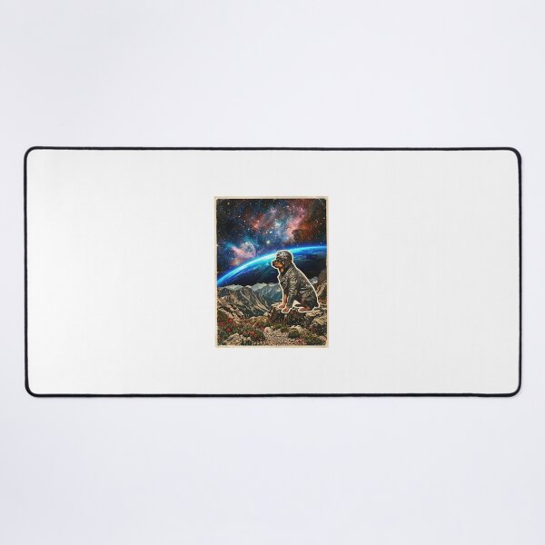 Item preview, Rottweiler Biker Cruising Toward the Cosmic Horizon designed and sold by PictoVibe.