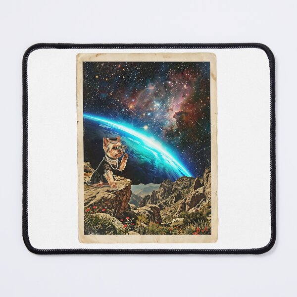 Item preview, Yorkshire Terrier Socialite Gazing at the Cosmic Horizon designed and sold by PictoVibe.
