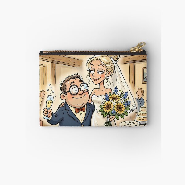 Item preview, Funny & Cute Wedding Toast Illustration Cartoon Art designed and sold by jo-e-basta.