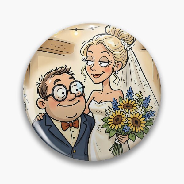 Item preview, Funny & Cute Wedding Toast Illustration Cartoon Art designed and sold by jo-e-basta.