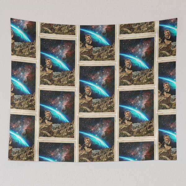 Item preview, Yorkshire Terrier Socialite Gazing at the Cosmic Horizon designed and sold by PictoVibe.