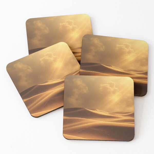 Item preview, Golden Sand Dunes Light Rays Art designed and sold by IntelliMindDesigns.