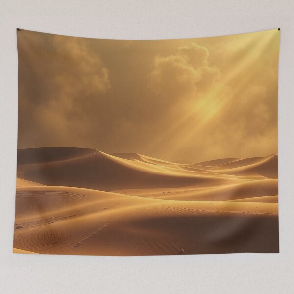 Item preview, Golden Sand Dunes Light Rays Art designed and sold by IntelliMindDesigns.