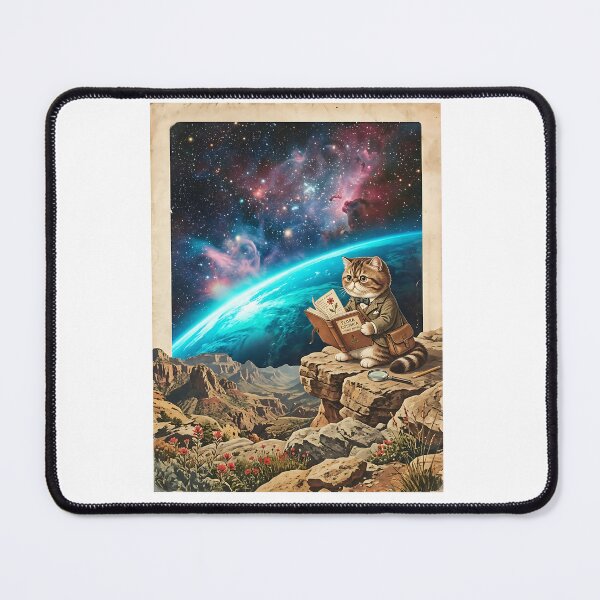 Item preview, Exotic Shorthair Botanist Cataloging Cosmic Wildflowers designed and sold by PictoVibe.