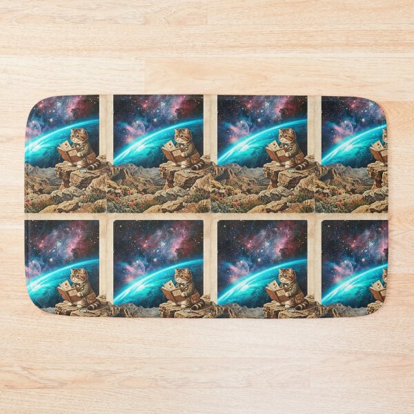 Item preview, Exotic Shorthair Botanist Cataloging Cosmic Wildflowers designed and sold by PictoVibe.