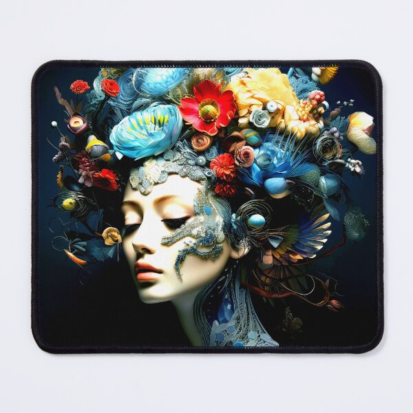 Item preview, Fantasy Female With Flowers Growing From Her Head designed and sold by DEC02.