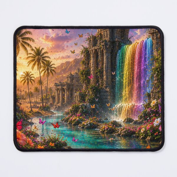 Item preview, Ancient Ruins Rainbow Waterfall Portal designed and sold by nardreelxz.