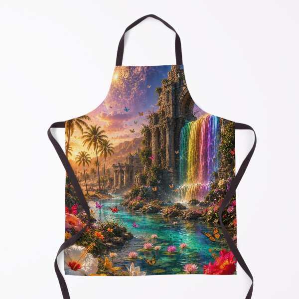 Item preview, Ancient Ruins Rainbow Waterfall Portal designed and sold by nardreelxz.