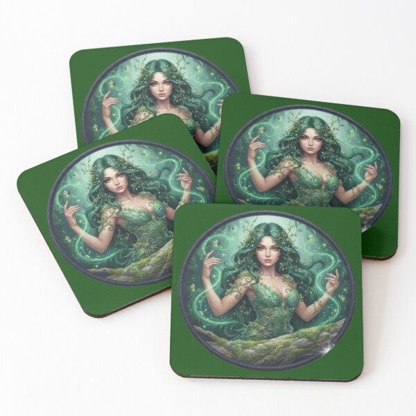 Item preview, Enchanted Forest Dryad Badge Style designed and sold by Azurart2.