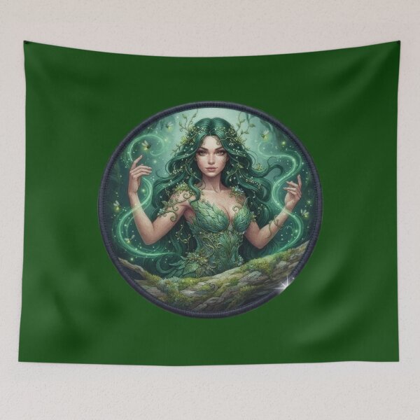 Item preview, Enchanted Forest Dryad Badge Style designed and sold by Azurart2.