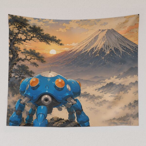 Item preview, Tachikoma Ghost in the Shell Mount Fuji Sunrise designed and sold by mildaclairmo.