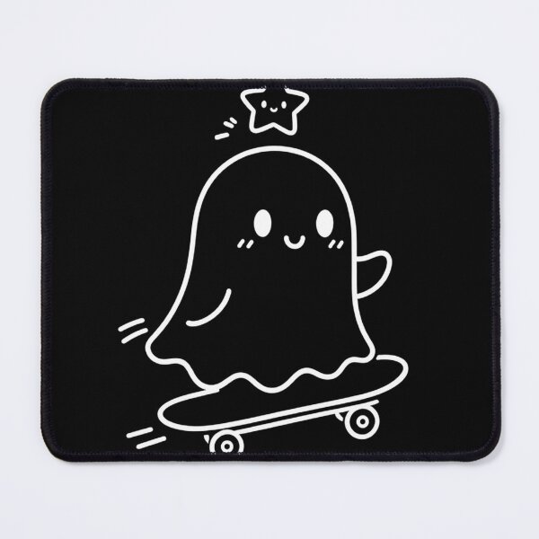 Item preview, Dreamy Ghost Skateboarder with Star – Cute Kawaii Skater Gift designed and sold by SakuraHQ.