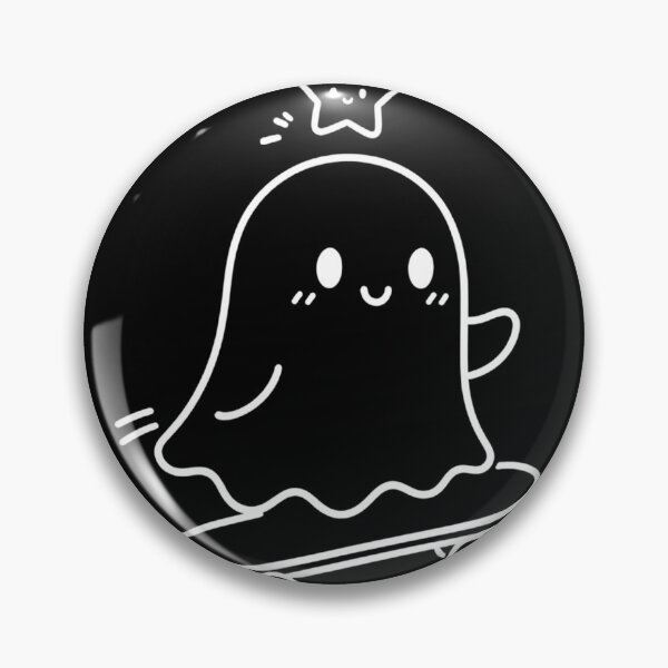 Item preview, Dreamy Ghost Skateboarder with Star – Cute Kawaii Skater Gift designed and sold by SakuraHQ.
