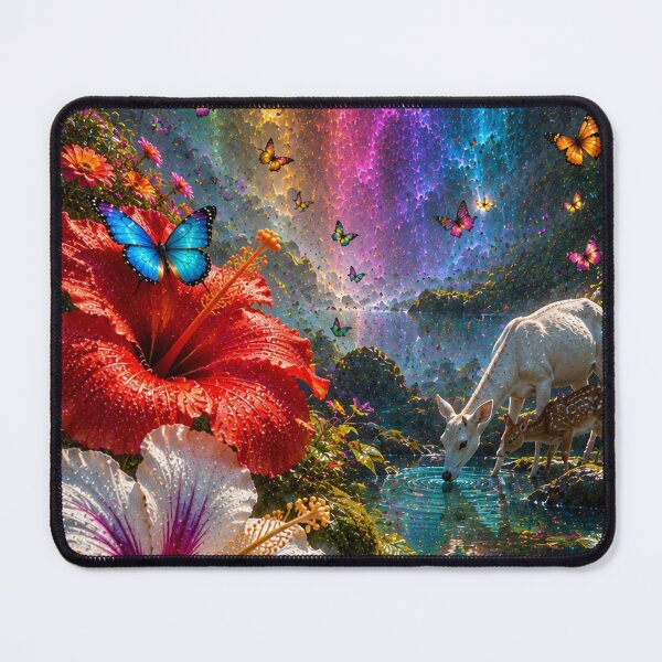 Item preview, Deer Fawn Rainbow Waterfall Garden designed and sold by nardreelxz.