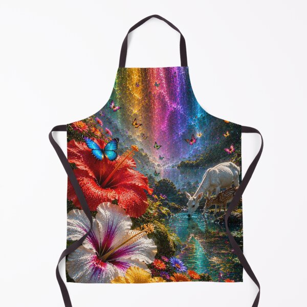 Item preview, Deer Fawn Rainbow Waterfall Garden designed and sold by nardreelxz.