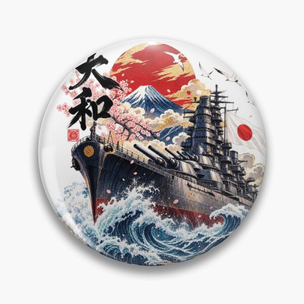 Item preview, Majestic Japanese Battleship Through Great Waves | Ukiyo-e Naval Art designed and sold by Daihuku2525.