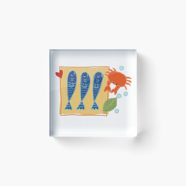 Item preview, Three Sardines and a Crab designed and sold by BibidibuDesigns.